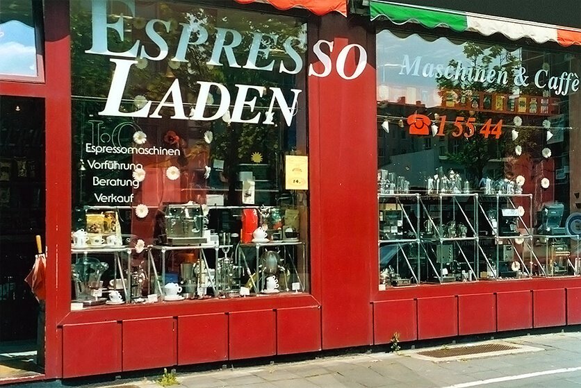 Das alte Ladenlokal – hier wurde Kaffee nur offline gekauft