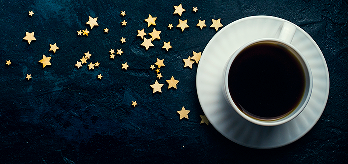 kaffeetasse mit sternen