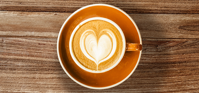latte art klassiker für barista - das herz