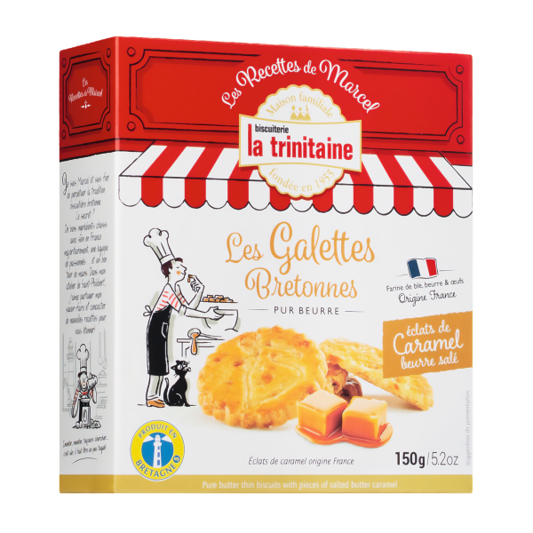 Bretonische Butterkekse mit Salzkaramell, 150 g