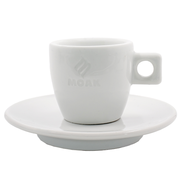 Moak Espressotasse mit Untertasse, weiß