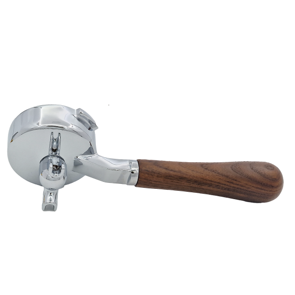 Siebträger für Gaggia mit Holzgriff 2er Auslauf