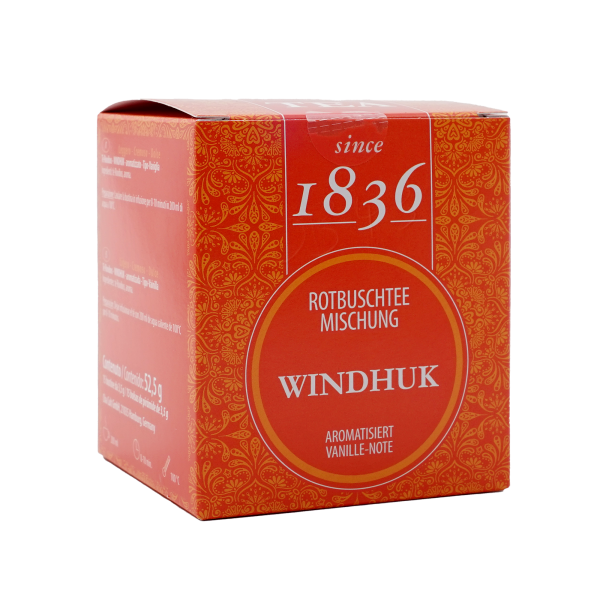 since1836 Rotbuschtee Vanille Windhuk, 15 x 3,5 g