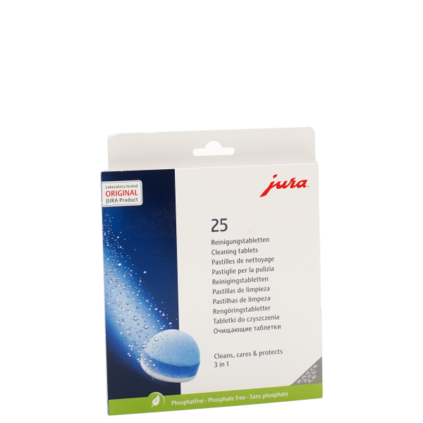 JURA 3 in 1 Reinigungstabletten, 25 Stück