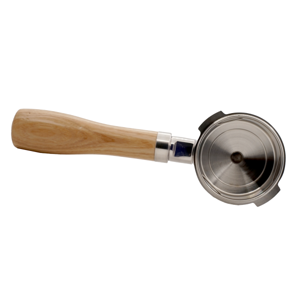 Gaggia Edelstahl-Siebträger mit Griff aus Eschenholz 58mm