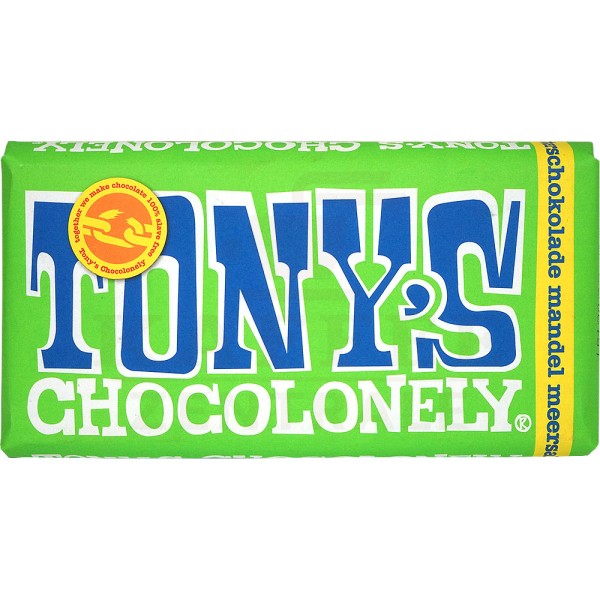Tony's Mandel Meersalz Zartbitterschokolade 51 %, 180 g