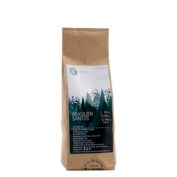 Mykona Brasilien Santos, Bohne 250 g