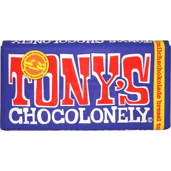 Tony's Brezel Toffee dunkle Vollmilchschokolade 42 %, 180 g