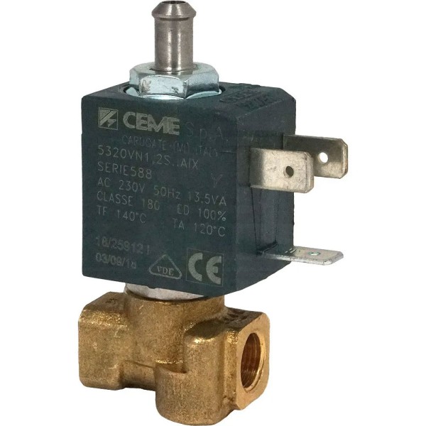 Magnetventil 230/50 Hz 1/8" 3 Wege
