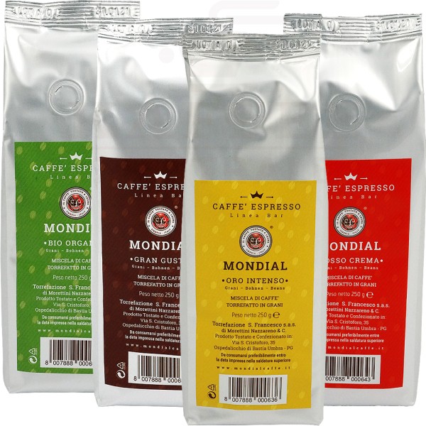 Mondial Starterpaket, Bohne 4 x 250 g