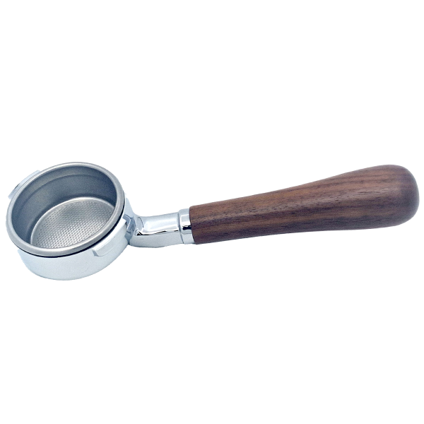 Siebträger für Gaggia mit Holzgriff bodenlos